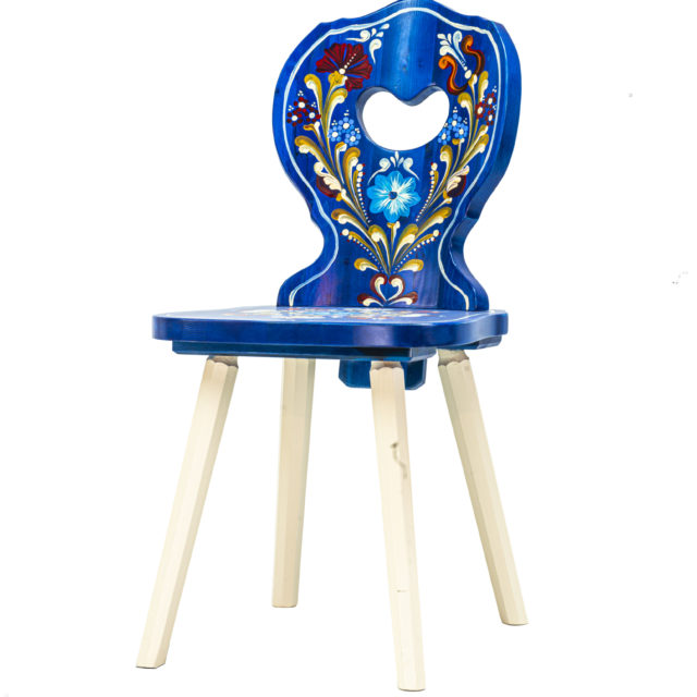 Bavaria chair with traditional handmade painting
